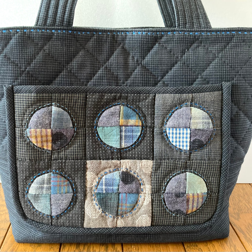 ドランカーズパスのパッチワークキルトバッグ トートバッグ