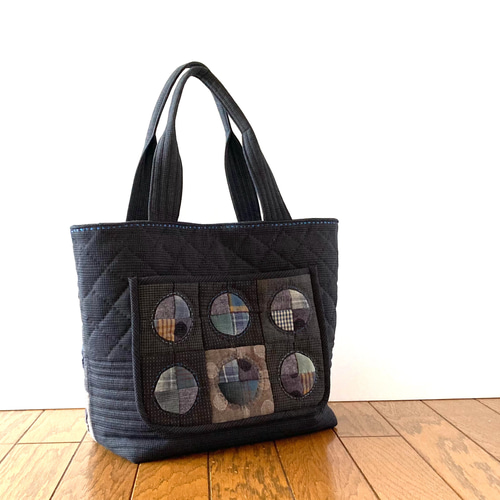 ドランカーズパスのパッチワークキルトバッグ トートバッグ lilla