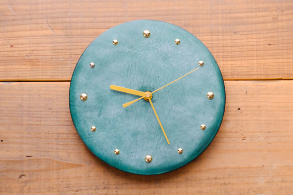 《CERETTA》Leather　Wall Clock 《12colors》 2枚目の画像