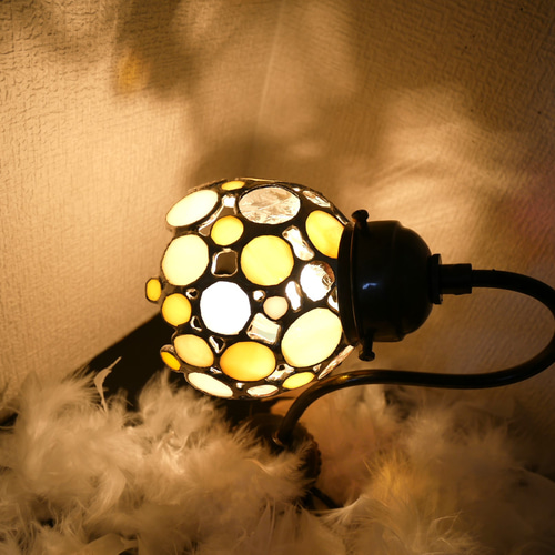 ヴィンテージ 】✴︎ステンドガラスシェードのランプ✴︎高級感の有る