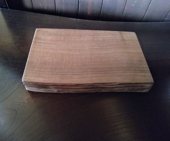 神代杉・一木3枚組の銘々皿〜へぎ板〜自然木ディスプレイにも♪ 7枚目の画像