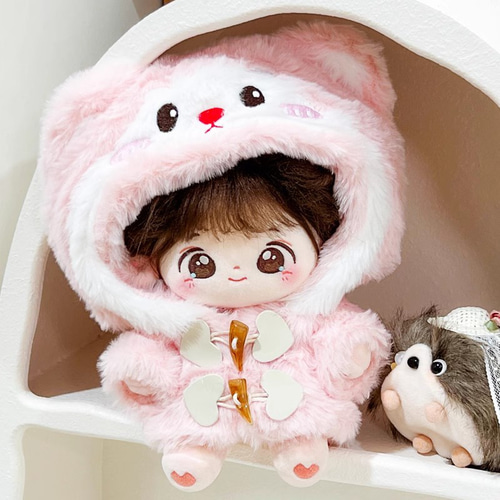 ぬいぐるみ着せ替え服 20cm ぬい服 ぬいぐるみ服 ＜ふわネコ＞ 3色