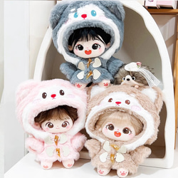 ぬいぐるみ着せ替え服 20cm ぬい服 ぬいぐるみ服 ＜ふわネコ＞ 3