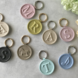 ハンドメイド♡リバティイニシャルチャームキーホルダー ハンドメイド♡リバティイニシャルチャームキーホルダー ベビー