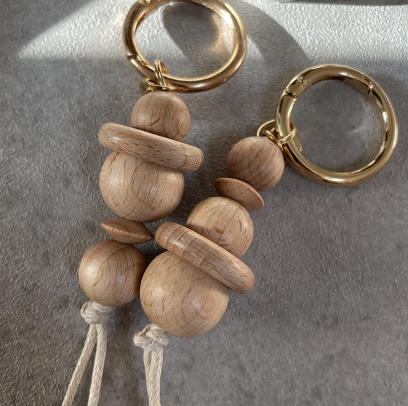 Wood beads keyholder 8枚目の画像