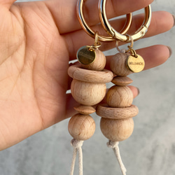 Wood beads keyholder 1枚目の画像