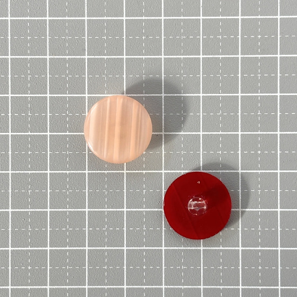レトロ 円形 丸型 ボタン 訳アリ ピンク グリーン レッド 18mm 9個セット  ec-425 3枚目の画像