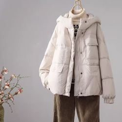 冬 暖かい.90％短いダウンジャケット 厚手のコート 4色 4枚目の画像