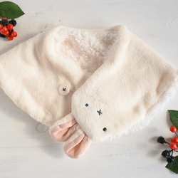 ぬっくぬく部屋用ネックウォーマー うさぎ（ホワイト） ネック