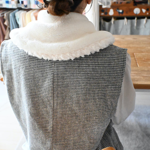 ぬっくぬく部屋用ネックウォーマー うさぎ（ホワイト） ネック