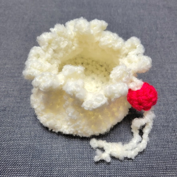毛糸雑貨  かまど(おくどさん) & 羽釜土鍋  (置物, 小物入れ） 8枚目の画像