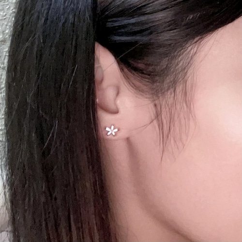 k10 さくら ピアス/ピンクゴールド 片耳用/セカンドピアス つけ