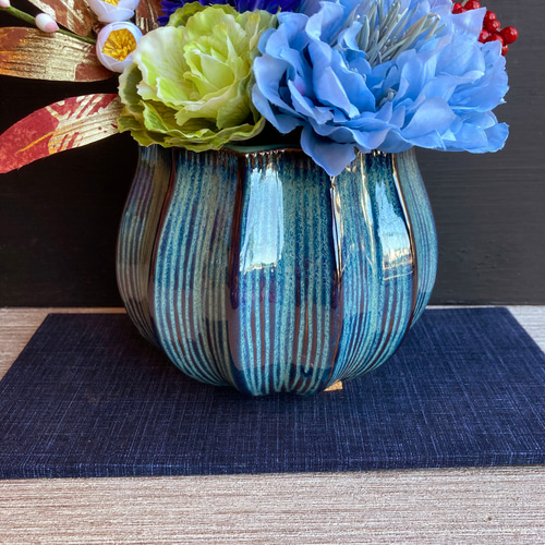 数量限定【大人気】お正月 ミニ門松L ー大人ブルー お正月飾り