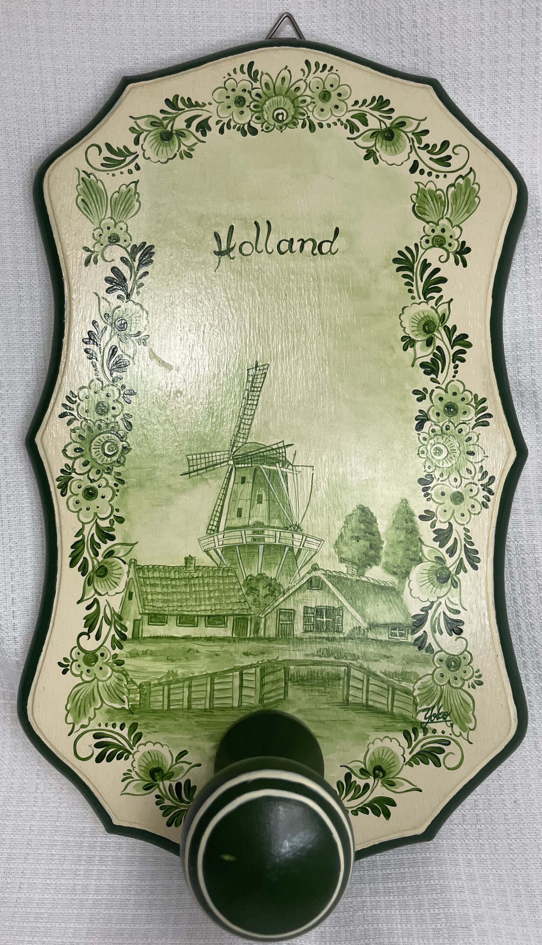 オランダの風車モチーフのエプロンフック