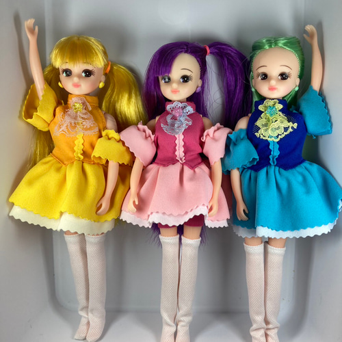 リカちゃん用きせかえ服 〜黄色のドレス〜 おもちゃ・人形