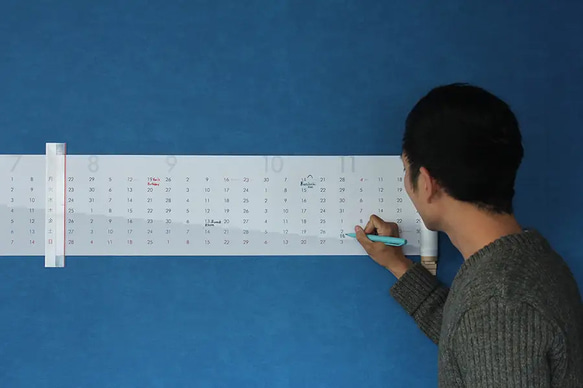 calendaROll 一年の流れを視覚的に認識できるオシャレなロール状のカレンダー（2024年スターターキット） 15枚目の画像