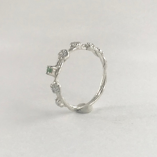 クロムダイオプサイト 1.81ct ダイヤモンド プラチナ リング