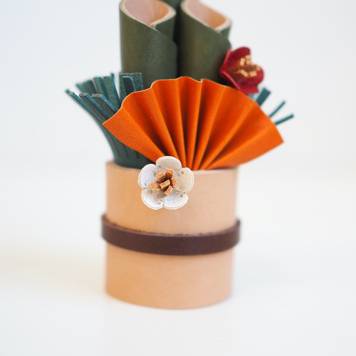 本革で出来たミニ門松 1個売り その他置物 bristlegrass 通販 16983113