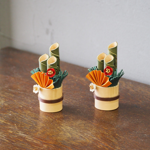 本革で出来たミニ門松 1個売り その他置物 bristlegrass 通販 16983113