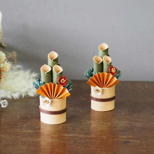 本革で出来たミニ門松 1個売り その他置物 bristlegrass 通販 16983113