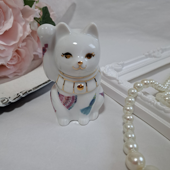 (縁起物) 夫婦愛和猫 招き猫 猫の置物 夫婦愛和猫 招き猫 (縁起物) 猫の置物