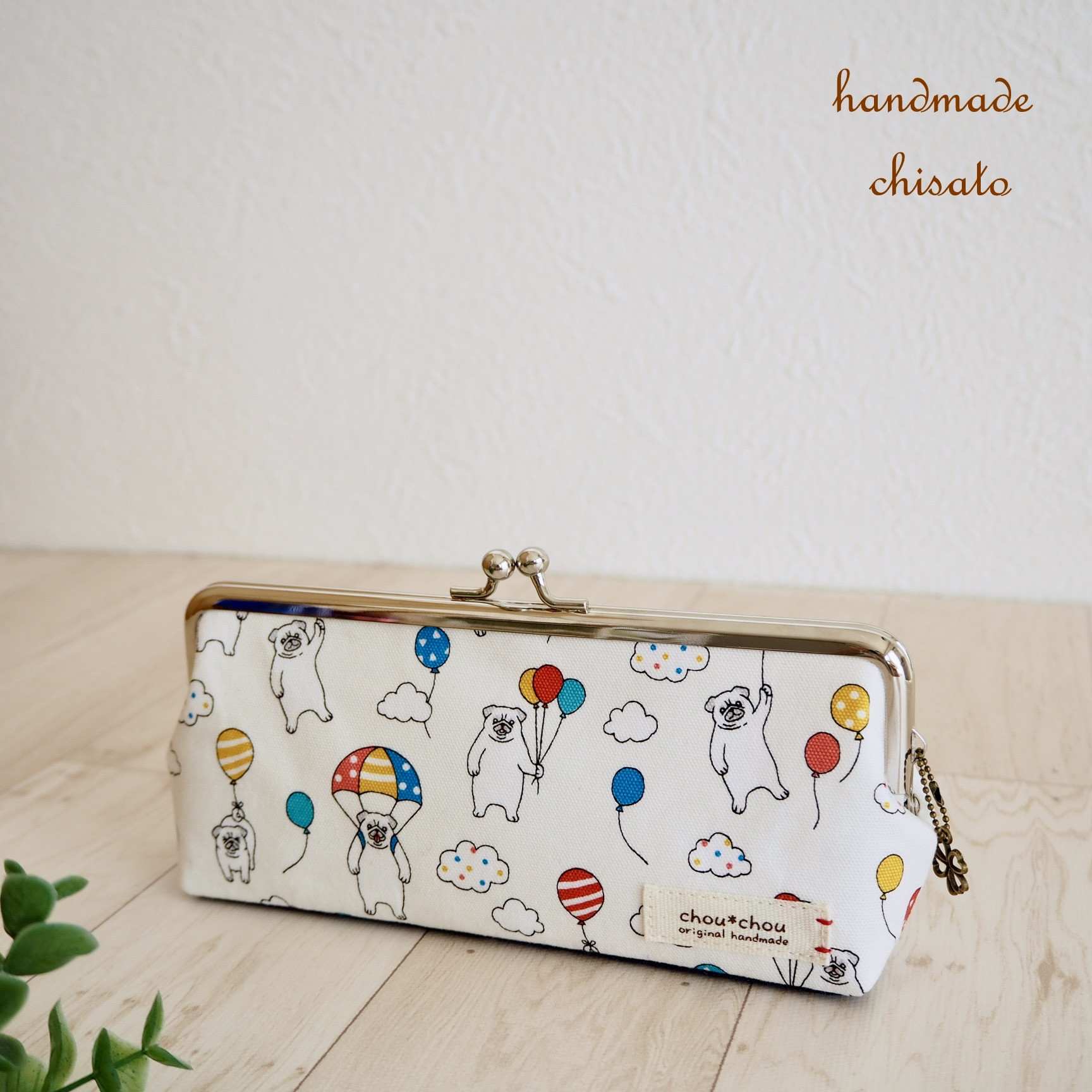 ハンドメイド】がま口 ポーチ#118