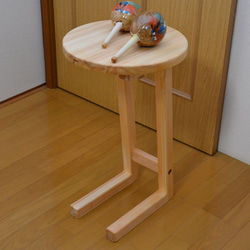 サイドテーブル コーヒーテーブル ソファー用 丸35cmテーブル 高さ60cm