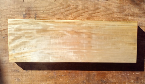 【木製看板製作】 栃 20cm×60cm 厚み3,4cm / 一枚板看板 11枚目の画像