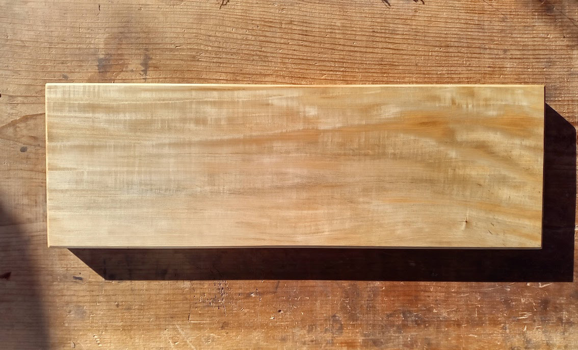 【木製看板製作】 栃 20cm×60cm 厚み3,4cm / 一枚板看板