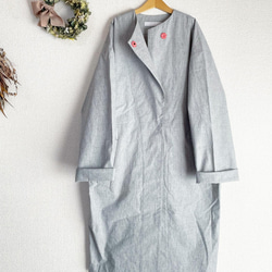 期間限定SALE！（Hjärta） バフクロス　HAORI  grey  遠州織物 2枚目の画像