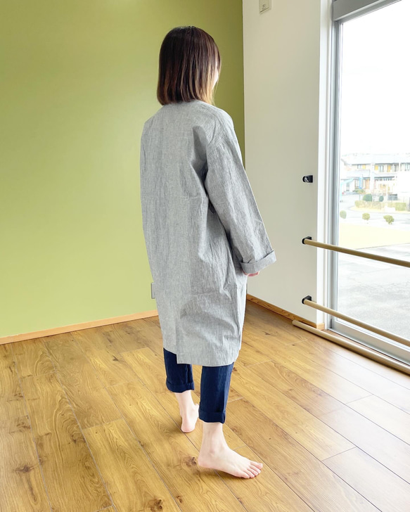 期間限定SALE！（Hjärta） バフクロス　HAORI  grey  遠州織物 11枚目の画像