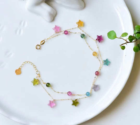 トルマリン K18 ブレスレット