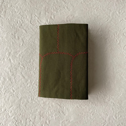 帆布ブックカバー単行本サイズ、【クリスマスツリー】 2枚目の画像