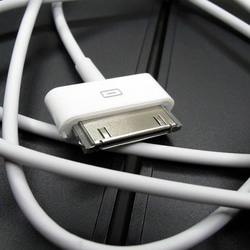 旧型 iPhone iPad iPod 充電器 充電 ケーブル USB 白 1ｍ 2枚目の画像
