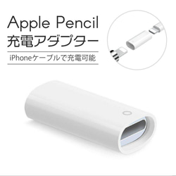 Apple Pencil 充電 アダプター 変換 USB ケーブル 用 1枚目の画像