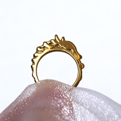 龍design ring［干支］真鍮　フラットタイプ 1枚目の画像