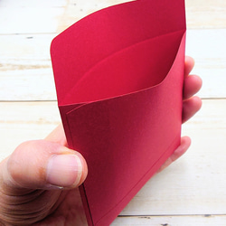 紅白が美しい✨お札二つ折りタイプポチ袋④ 7枚目の画像