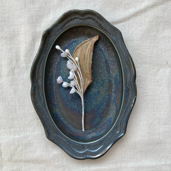 Lily of the valley brooch【Beige】 1枚目の画像
