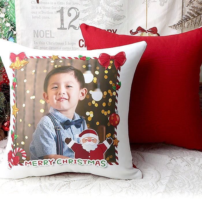 クリスマスギフト オリジナルクッション【単品】 枕 写真入り枕 抱き枕 オリジナルギフト 写真入りギフト プレゼント