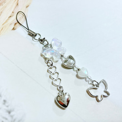 再販 ハンドメイド ストラップ キーホルダー 蝶 ハート 韓国風 携帯