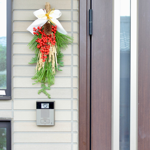 稲穂付き40㎝ボリューム生花正月飾り】2026年実り多き一年に♪実沢山の