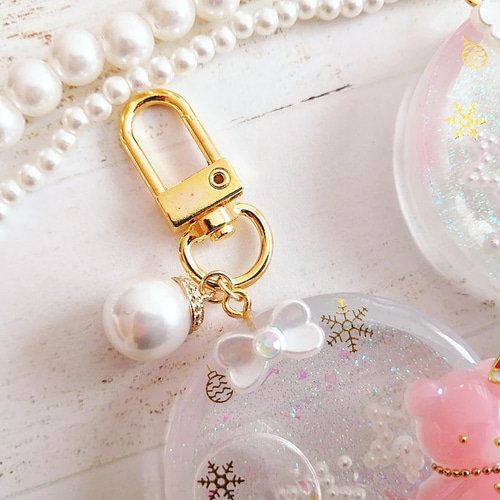 クリスマス限定 スノードーム風 レジン シェイカー ⛄ /グリーン