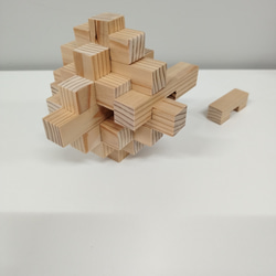 木製パズル 19本組木 6枚目の画像