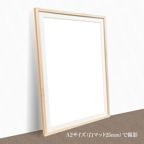 額縁　木製フレーム 木製フレーム【希少】（A1用）上質 スリム5色から選べる （額縁