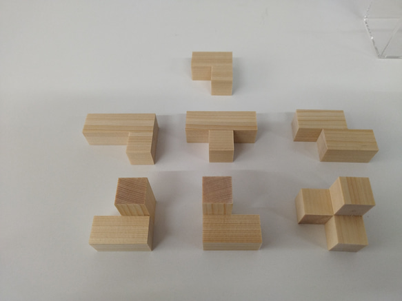 木製パズル Soma cube（ソーマキューブ） 3枚目の画像