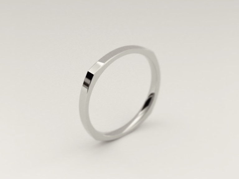 ポリゴンリング　-レクタン- 【silver925】