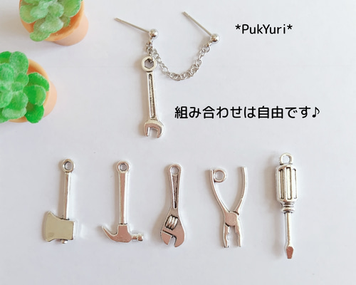 なっつです。ノンホールピアス2点 ミニピアス/ノンホール S925製 フラワー 花 小ぶり 小さめ
