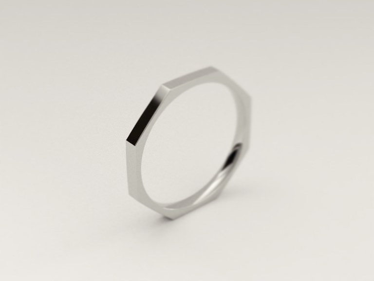 ポリゴンリング　-オクタ- 【silver925】