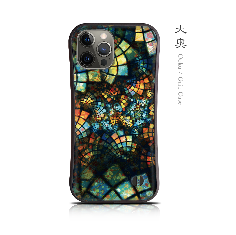 大奥 - 和風 耐衝撃グリップiPhoneケース【iPhone17シリーズ対応/スマホカバー/iface型/和柄】