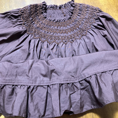 toro vintage購入 ヴィンテージ スモッキング ブラウス uncinq スモッキング刺繍のブラウス ブラウス sakurasanta 通販